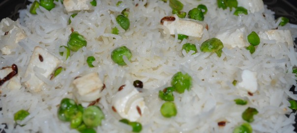 matar paneer pulao
