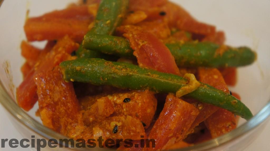Carrot Chilli Pickle