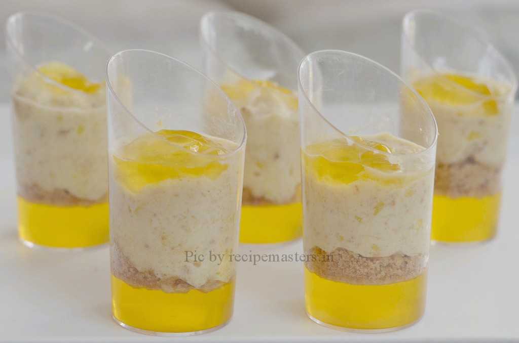 Mango cream shots