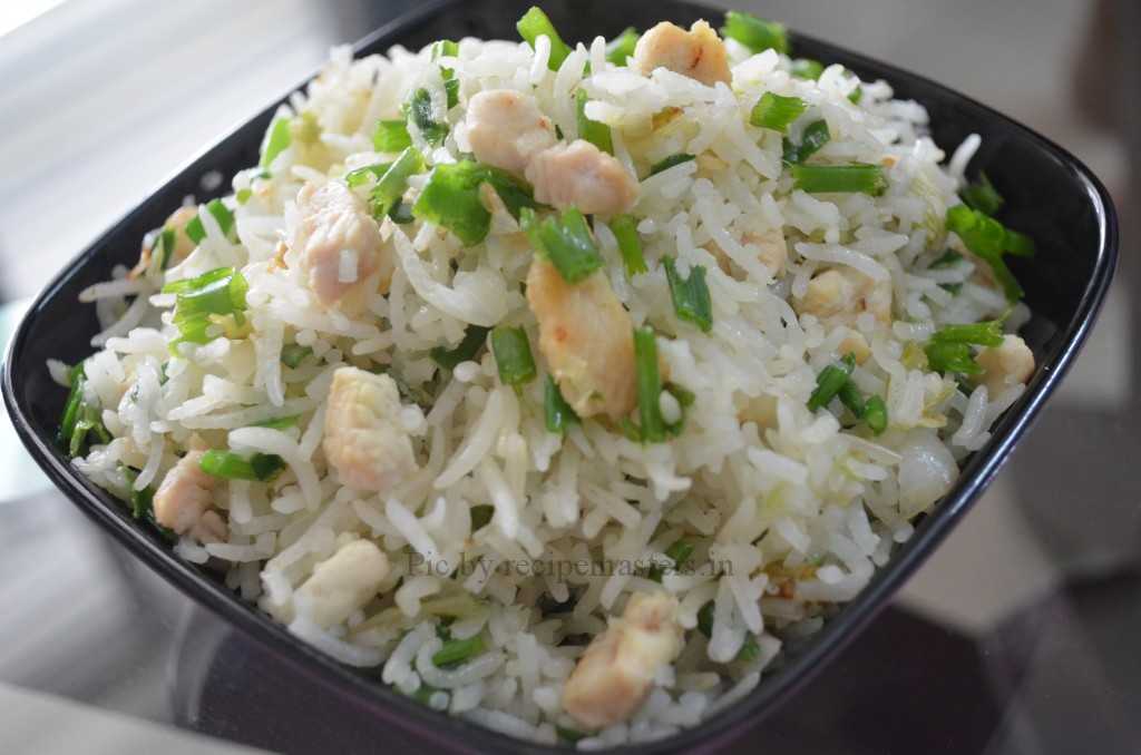 chicken spring onion pulao